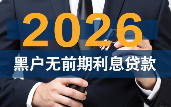 2026年黑户贷款无前期利息是真的吗