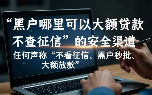 黑户哪里可以大额贷款不查征信,黑户大额贷款怎么申请 黑户哪里可以大额贷款不查征信