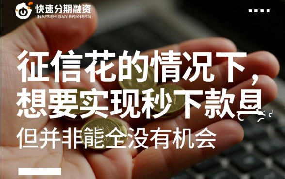 征信花求一个分期秒下款的口子,哪里可以申请容易过? 征信花求一个分期秒下款的口子