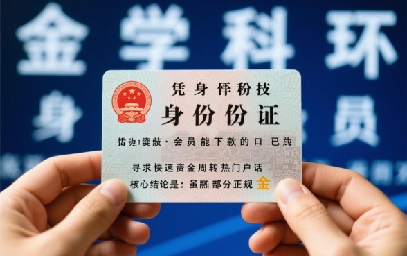 凭身份证开通会员能下款吗?2026哪个口子靠谱? 凭身份证开通会员能下款吗