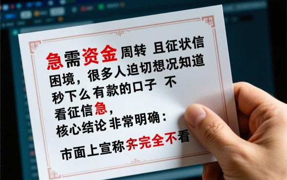 不看征信秒下款口子有哪些