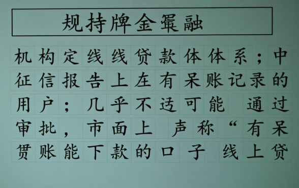 有呆账能下款的口子线上贷款吗