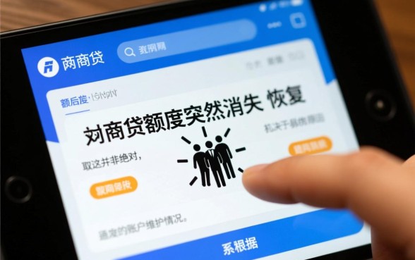 网商贷额度突然消失了会再有吗