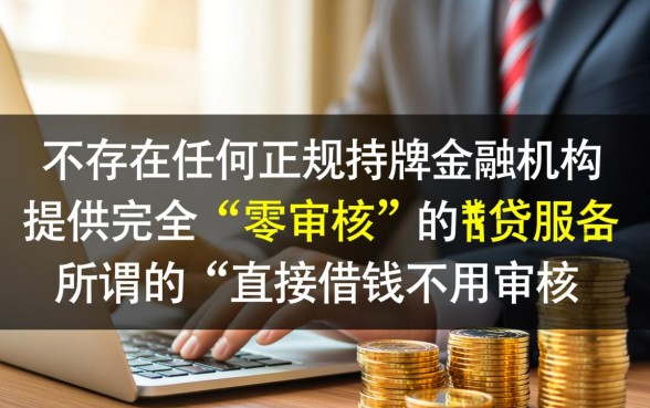 什么平台可以直接借钱不用审核
