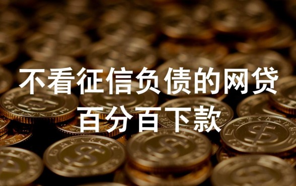 不看征信负债的网贷百分百下款吗