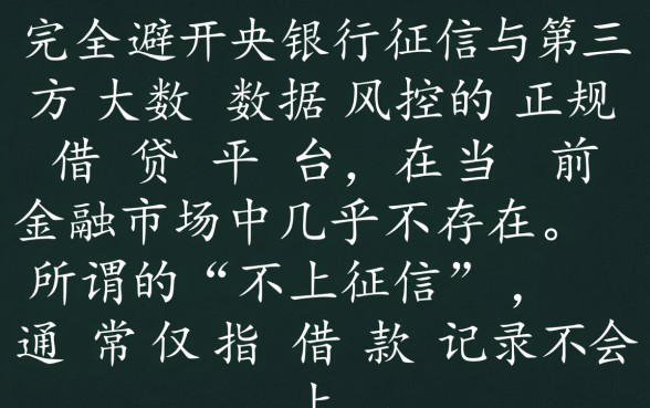 有哪些平台借钱不上征信大数据