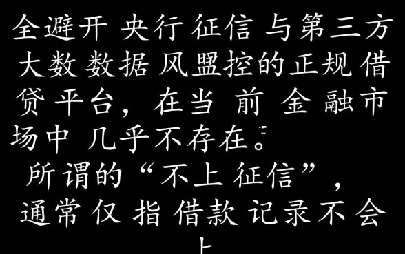 有哪些平台借钱不上征信大数据