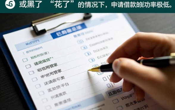 信用管家借钱征信黑花了能借吗