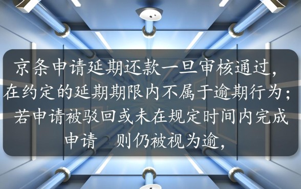 京东白条申请延期还款算逾期吗
