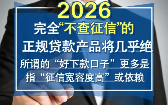 2026好下款口子不查征信是真的吗,2026不查征信贷款有哪些? 2026好下款口子不查征信是真的吗