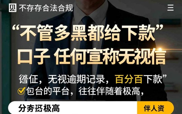 有没有不管多黑都给下款的口子