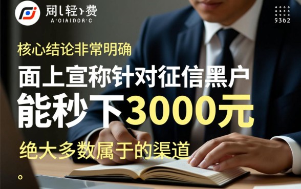 秒下3000的黑户口子有什么
