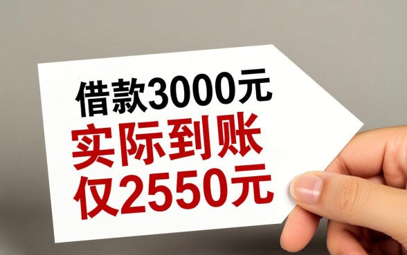 借3000下款2550的口子是真的吗