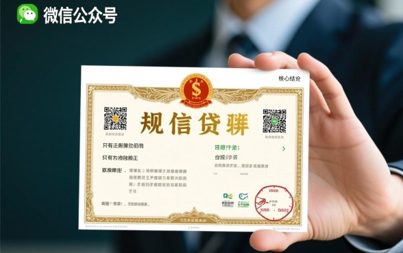 关注微信公众号就能下款的口子