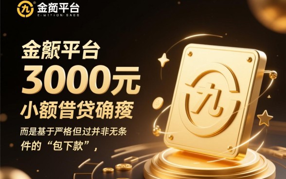 九金所一定下款3000的口子吗