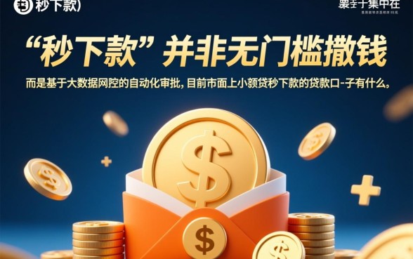 小额贷秒下款的贷款口子有什么