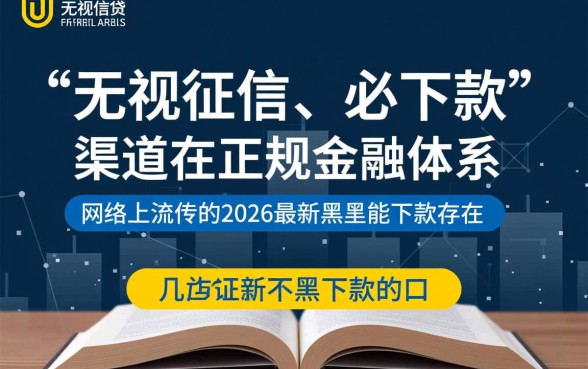 2026最新黑户能下款的口子有哪些,不用审核能过吗? 2026最新黑户能下款的口子有哪些