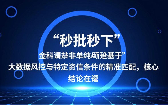 最新小贷秒批秒下的口子有哪些