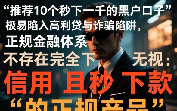 推荐10个秒下一千的黑户口子是真的吗