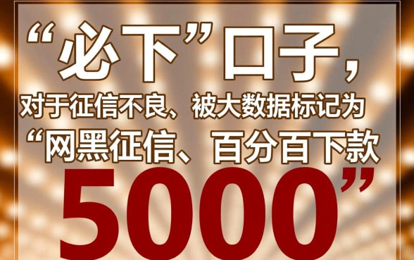 网黑借5000有必下的口子吗,网黑5000怎么借必下款? 网黑借5000有必下的口子吗