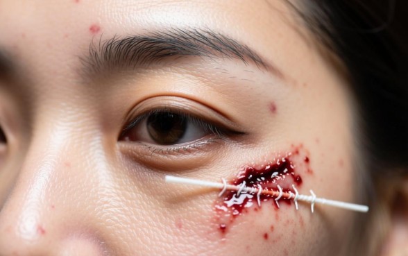 眉骨下方3公分口子怎么处理,眉骨缝针会留疤吗 眉骨下方3公分口子怎么处理