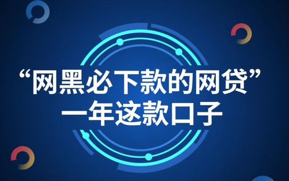 网黑必下款的网贷一年还款口子 网黑必下款的网贷一年还款口子