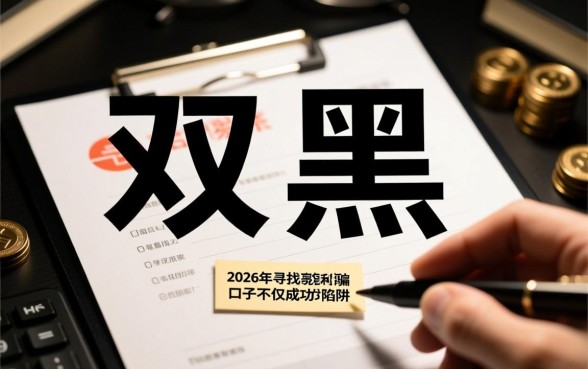 2026双黑晚上能下款的口子有哪些?真的靠谱吗? 2026双黑晚上能下款的口子有哪些