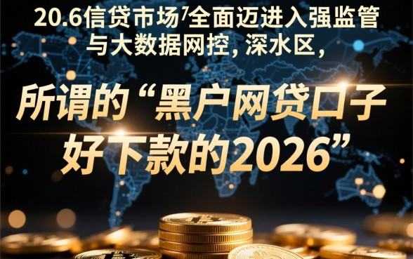 黑户网贷口子2026好下款吗
