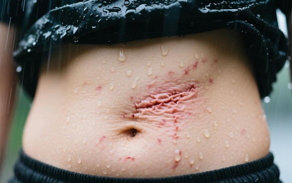 为什么下雨天肚子上的口子就痒