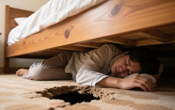 梦见睡觉的床下有洞口子好不好