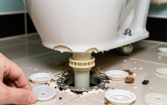 堵马桶下面口子的塑料片怎么拆,塑料片掉进马桶怎么取出来 堵马桶下面口子的塑料片怎么拆