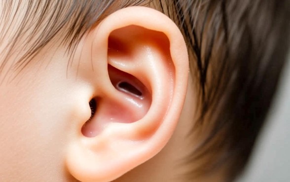 8个月的宝宝耳垂下面有个口子怎么回事