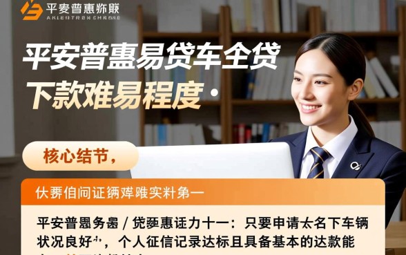 平安普惠易贷车主贷容易下款吗,需要什么条件? 平安普惠易贷车主贷容易下款吗
