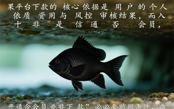 小黑鱼必须开通会员才下款的吗