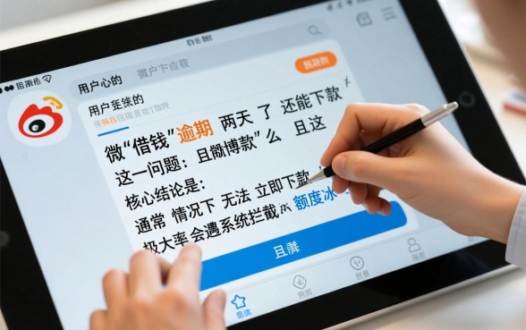 微博借钱逾期两天了还能下款么