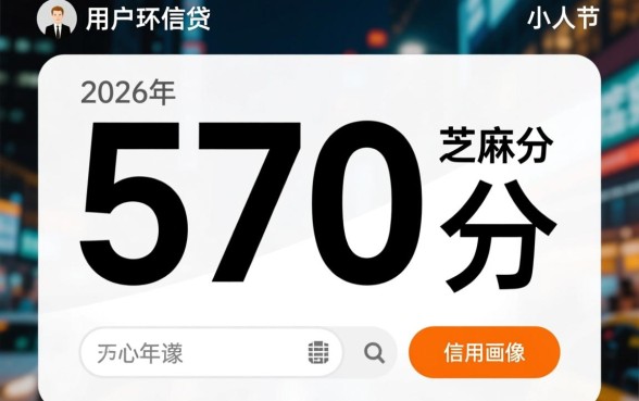 2026芝麻分570能贷款吗