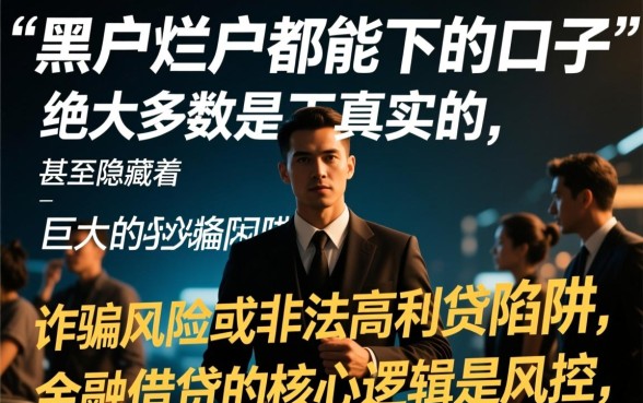 黑户烂户都能下的口子是真的吗