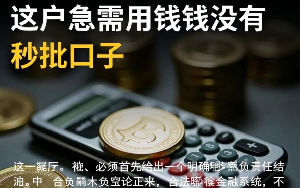 黑户急需用钱有没有秒批的口子