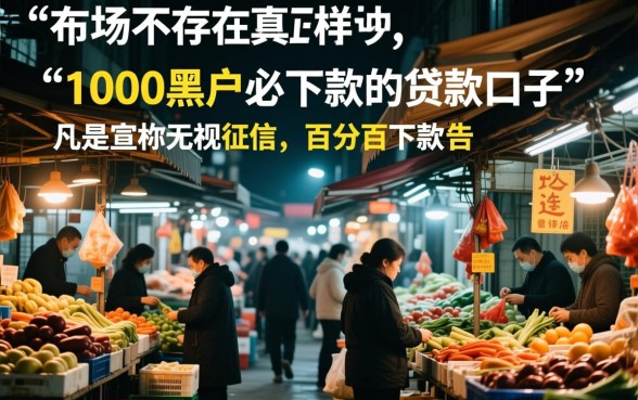 1000黑户必下款的贷款口子是真的吗,黑户怎么贷款? 1000黑户必下款的贷款口子是真的吗