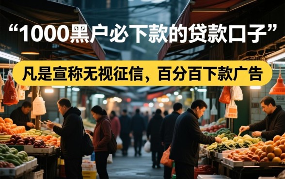 1000黑户必下款的贷款口子是真的吗,黑户怎么贷款? 1000黑户必下款的贷款口子是真的吗