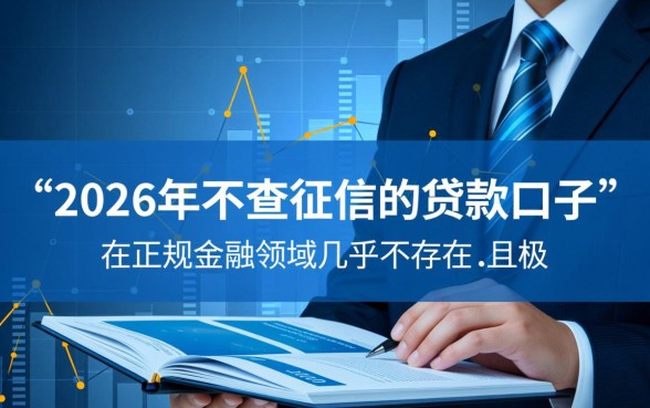 2026年不查征信的贷款口子是真的吗