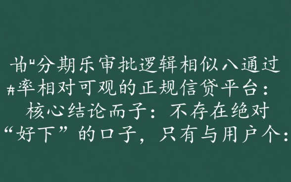 有没有像分期乐一样好下的口子