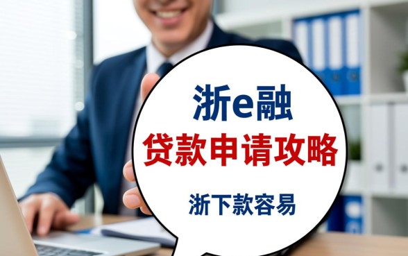 浙e融贷款申请攻略下款容易吗