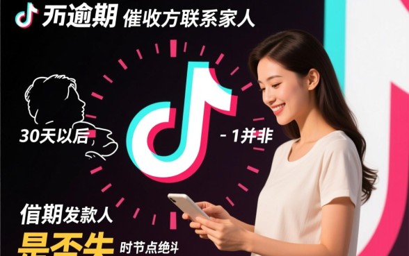 抖音逾期多久联系家人催收啊