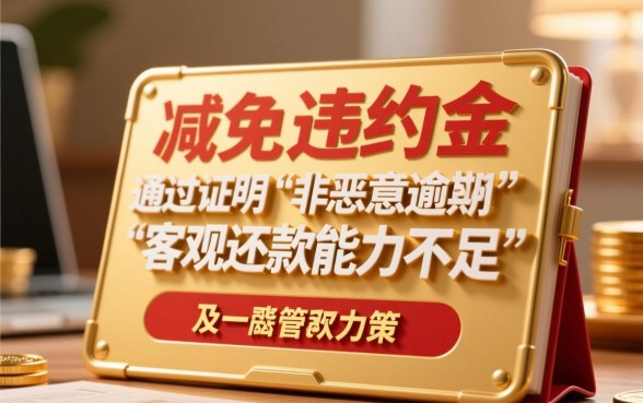 负债逾期如何协商减免违约金