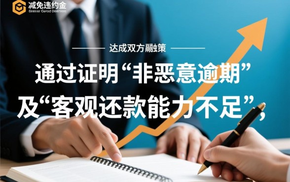 负债逾期如何协商减免违约金