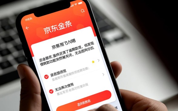 京东金条逾期还完不能借了