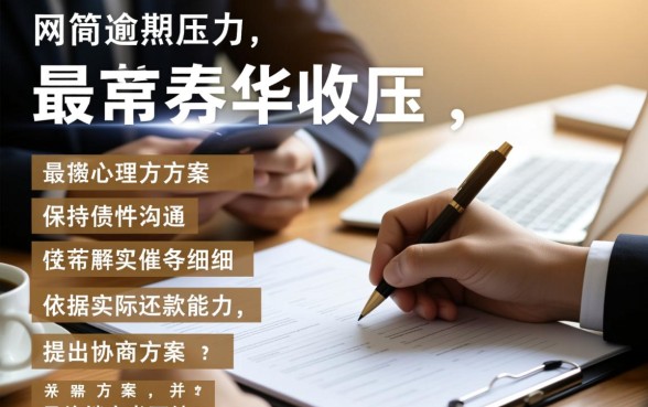 网贷催收协商减免结清怎么办