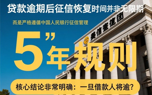 美团贷款逾期上征信多久恢复,怎么消除记录? 美团贷款逾期上征信多久恢复