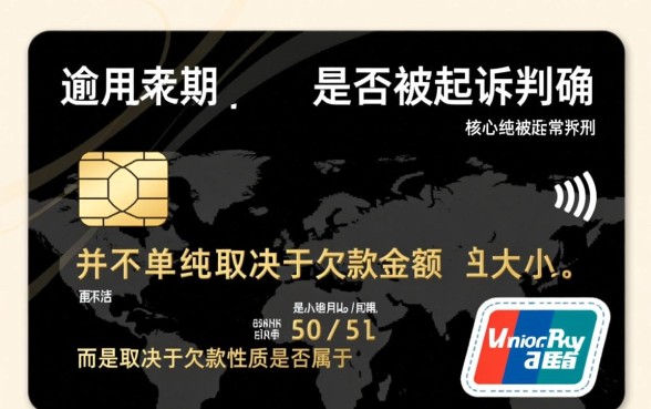 欠多少信用卡钱会被起诉判刑